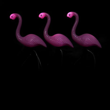 3-in-1 LED-Flamingo-Solarleuchte für den Außenbereich, wasserdicht, für Garten, Hof und Rasen (1/5)