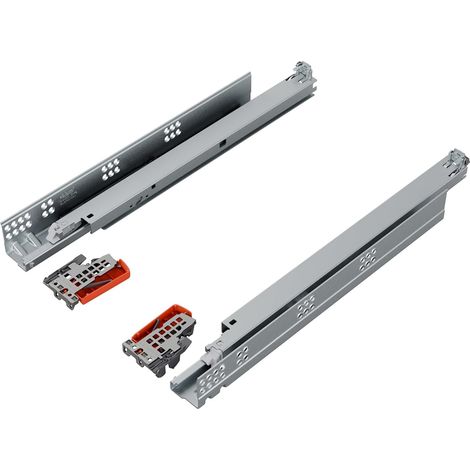 coulisse tiroir 450mm sortie totale  sous-montée Softclose (1/5)
