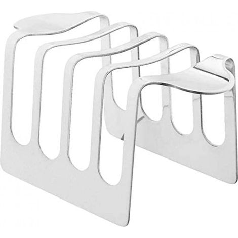 1 étagère à pain rectangulaire en acier inoxydable à 4 trous, pour une utilisation domestique, la pâtisserie et l'organisation de la cuisine.-AquaForge (1/5)