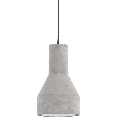 Ideal Lux Oil - Suspension à 1 lumière, gris ciment, E27 (1/3)