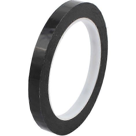Ruban de sécurité réfléchissant noir de 10 mm, rouleau de 66 m, autocollant de signalisation de qualité industrielle (1/5)