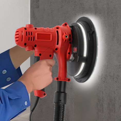 YISSALE -Outillage -Machine de polissage pour toiture, machine de polissage de toiture, machine de polissage à long manche, machine de polissage murale avec éclairage LED 180 mm 1200 W (1/5)