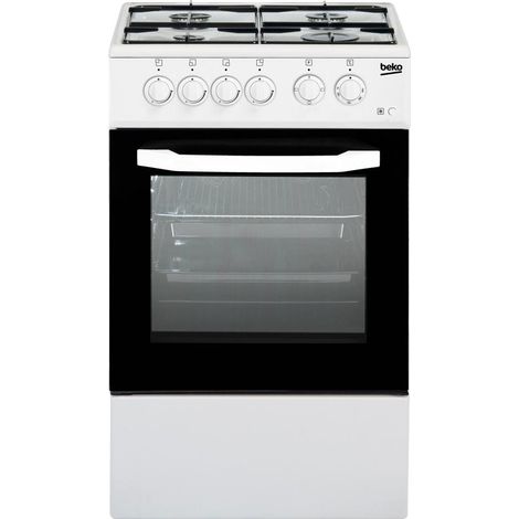 BEKO CUCINA A GAS 4 BRUCIATORI FORNO ELETT.54LT 50x50 BIANCO
