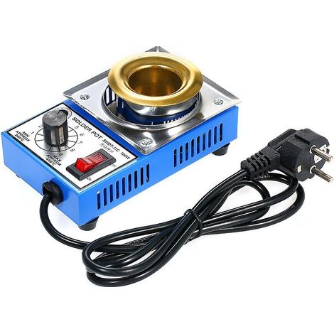 100 W, 220 V, 38 mm, 250 g Mini-Löttopf, bleifrei, Titanbeschichtung, Edelstahl, kompakt
