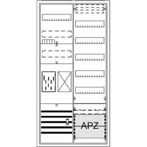 ABB Striebel & John BA27FB Komplettschrank, AP BKE-I, A27 1Z1R1V5A2