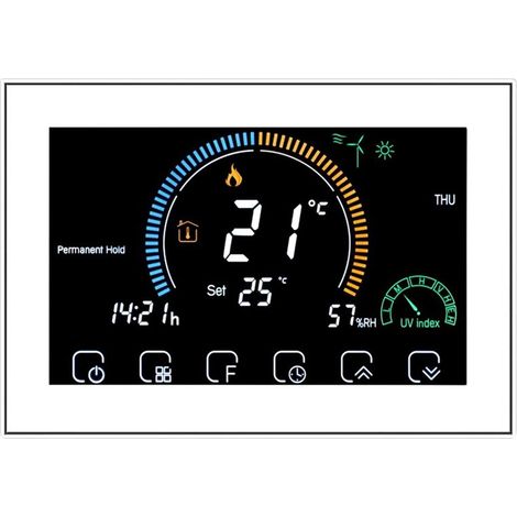 Termostato WiFi Beca BAC-8000ELW Fan Coil 12 Volt Bianco (1/2)