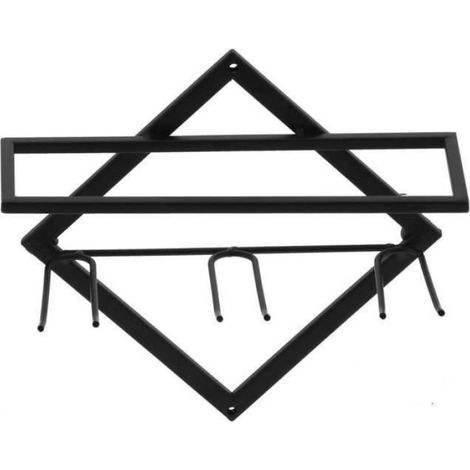 Support Verre Vin - Fer Haute Qualité - Noir - Pour Cuisine Salon Bar - Lot De 2 (1/4)