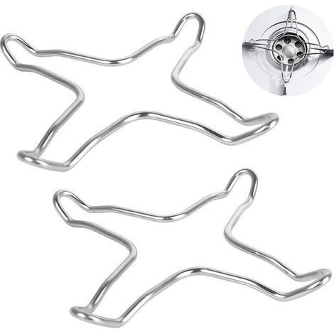Set mit 2 Edelstahl-Gasreduzierern für Gaskochfelder, Kochplatten, Herde, Untersetzer, Wok-Aufsätze und Gaspfannen (1/5)