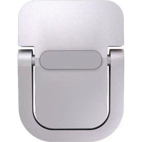 Support d'ordinateur Portable 2 pièces, support Pliable, support d'ordinateur Autocollant, Ergonomique et Invisible, Compatible avec de Nombreux Ordinateurs Portables (Argent)