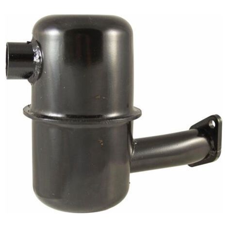 Silencieux moto adaptable Lombardini Ø 24 mm – Hauteur 150 mm – Bride 2 trous entraxe 47 mm – Application IM 300, IM 350