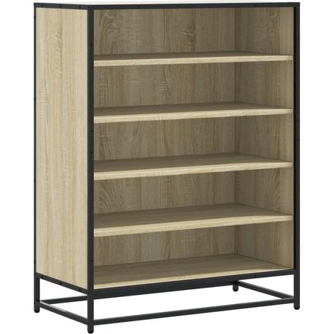 Maison Exclusive - Scarpiera Rovere Sonoma 75x38x97,5 cm Legno Multistrato Metallo
