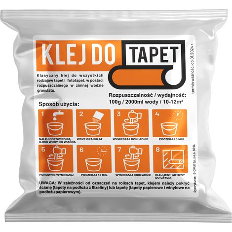 ADESIVO UNIVERSALE PER CARTA DA PARATI 100g tutti i tipi