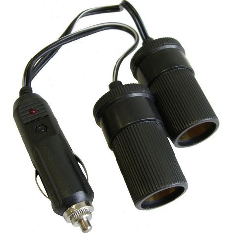 HP Autozubehör 2fach Verteiler Belastbarkeit Strom max.=10 A Passend für (Details) 12 V Zigarettenan