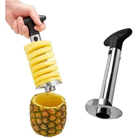 Coupe-ananas, éplucheur, coupe-ananas en acier inoxydable, amélioré, renforcé, lame épaissie (1/5)
