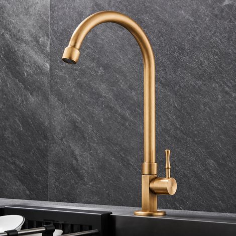Robinet rétro en cuivre modèle intérieur - robinet eau froide corps hexagonal pour vasque, 38 × 23 × 6 cm, 1,5 kg – Livraison gratuite
