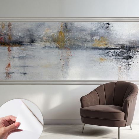 Carta da parati autoadesiva - fotomurale - decorazione parete - stile elegante - decorazione casa - Astrazione armoniosa 250x104 cm (1/5)