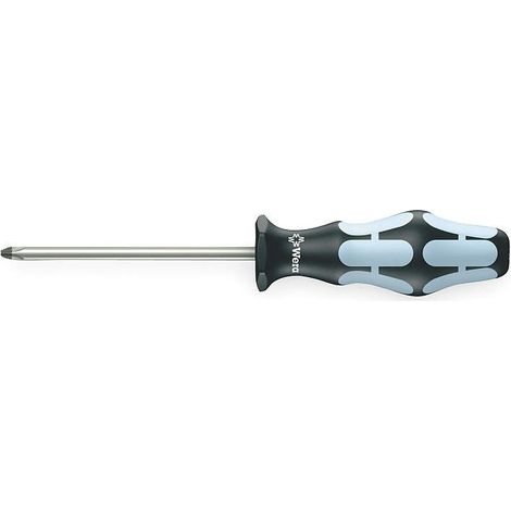 Tournevis pour vis cruciformes PH, acier inoxydable, PH 3 x 150 mm, Noir/Ice bleu
