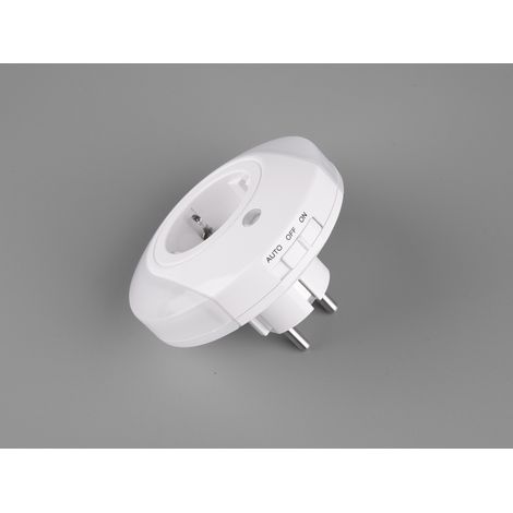 LED Nachtlicht BAILEY Plug-in mit Steckdose & Dämmerungssensor - Ø 9cm (1/5)