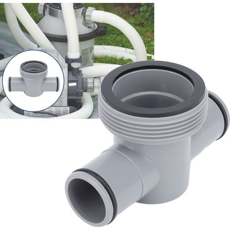 Raccord T pour Tuyau 1.5 et 1.25" Connecteur de Pompe à Filtration de Piscine (1/5)