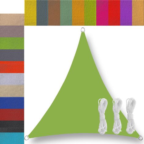 Voile d'ombrage Toile ombrage voiles d'ombrage pour Patio Triangulaire Triangle rectangulaire Toile d'ombrage ombrage imperméable pour terrasse Patio Jardin extérieur 2x2 2x3 3x3 4x3 4x4 6x4 5x5m (1/5)