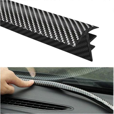Autotürschutz, 160 cm Autotürdichtung, Gummikantenschutz für Autotüren, Schalldämmung, Staubdicht, für Automobile (Kohlefaser) (1/5)