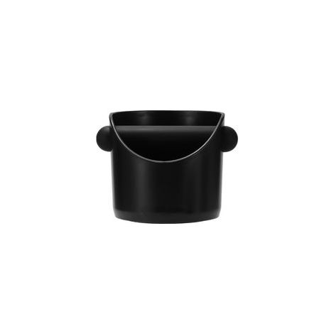 Knock Box Noir Boite à Café Espresso Knock Boxs Réutilisable Coffee knock box Poubelle à Expresso Pot Bac à Marc de Café avec Barre de Frappe Amovible pour Coffee Machine (10x10x11cm)