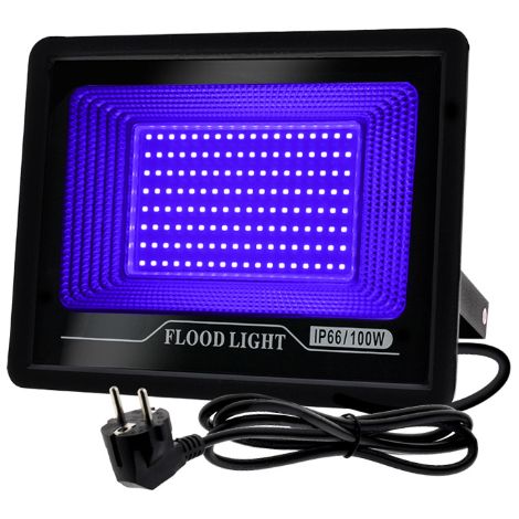 Lampe de séchage UV Lampe de détection fluorescente 395nm Lampe de durcissement UV sans ombre Projecteur LED violet 100W (1/5)