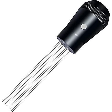 Zubehör für Kaffeedosiergeräte, Aluminiumgriff, integrierter Magnet, 0,4 mm, 8 Edelstahlnadeln, Pulverrührer (1/4)