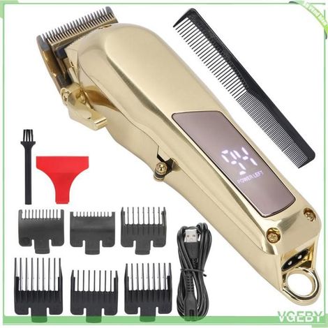 Tondeuse à cheveux - FAFEICY - Modèle pro - Corps métal - Autonomie 180 min - Écran LCD