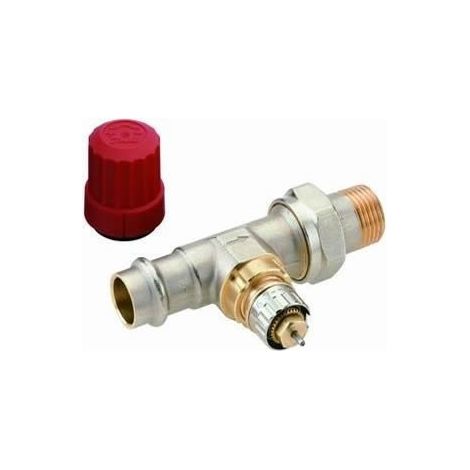 Danfoss Corps de vanne RA-N 15 Pressfit R 1/2, DG, Nickelé mat, 013G3238