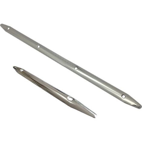 Défenses marines et de yacht, bandes plates, acier inoxydable 316, poli miroir, 19660mm, quincaillerie, 19mm de large, 660mm de long extra long, défenses en acier inoxydable 316 poli miroir.
