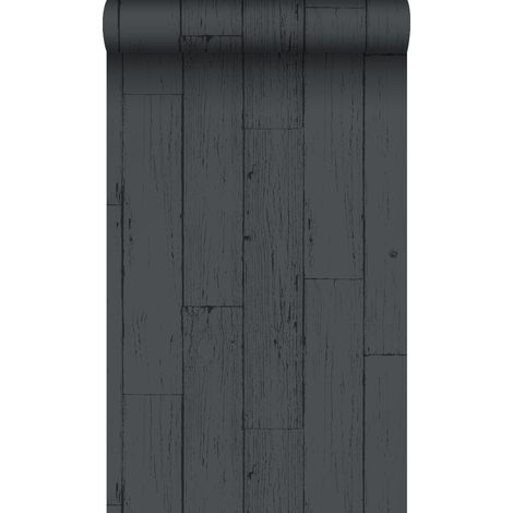 papier peint imitation bois gris charbon de bois - Origin Wallcoverings (1/5)