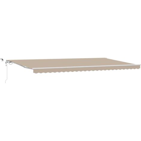 Maison Exclusive - Tenda Retrattile Beige 600 × 350 cm Poliestere e Metallo (1/5)