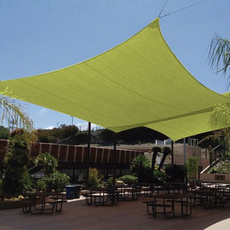 TOLDO VELA IMPERM. 3,6X 3,6M.VDE CLR -