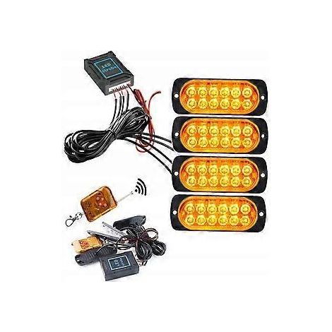 Feu de position stroboscopique à LED 12-24 V avec télécommande (1/5)