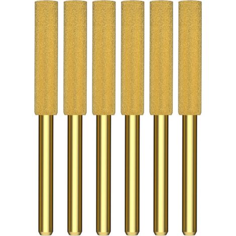 Diamant Affuteur Affuteuse de Chaine Tronçonneuse – Lime à pierre pour Scie à Chaîne 4,8 mm – pour aux tronçonneuses et limes – kit de 6 pièces (1/5)