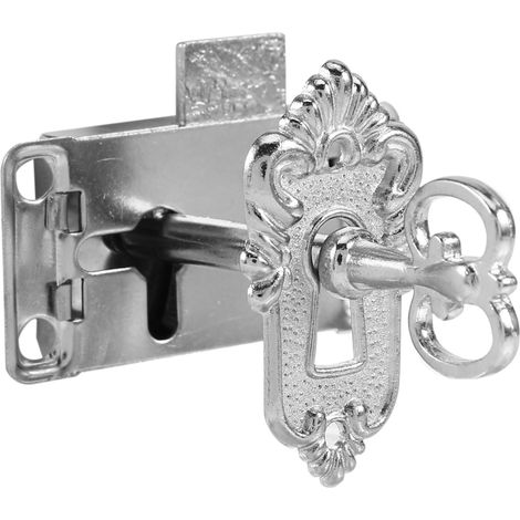 Antiker klassischer Schubladenschrank, Kleiderschrank, Schranktürschloss, Schlüssel JS (1/5)