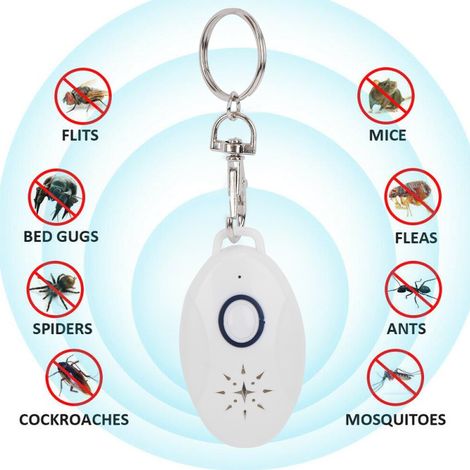 Répulsif anti-moustiques et souris ultrasonique portable, rechargeable par USB (1/5)