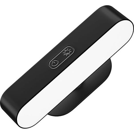 Applique Murale Intérieure Lampe Murale LED Sans Fil Rechargeable Dimmable Lampe Chevet Murale Tactile 5 Températures de Couleur Rotatifs 360° Lumiere Murale Chambre Salon Noire (1/5)