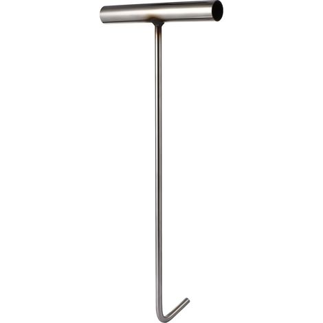 Crochet Acier Inoxydable Pour Couvercle De Regard T-shaped Outil De Levage Pratique Pour Ouverture De Plaques Égout Extérieur (1/5)