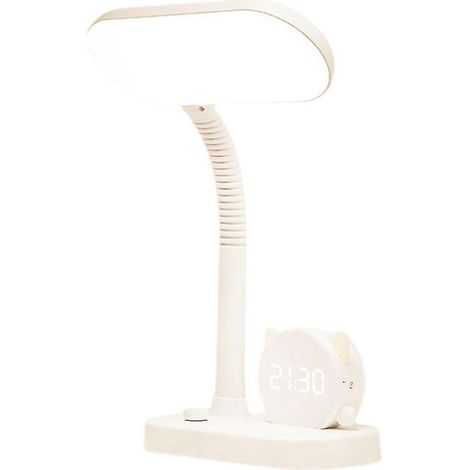 Lampe de lecture LED à intensité variable, lampe de charge, interrupteur de couleur, réveil de chevet, porte-stylo (1/5)