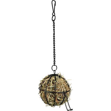 Mangeoire à foin pour lapins et rongeurs, balle suspendue Trixie 8 cm (1/3)