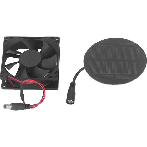 Ventilateur Solaire 5W Monocristallin Kit Portable - Ventilation, Extraction et Dissipation Thermique (sans batterie) (1/5)