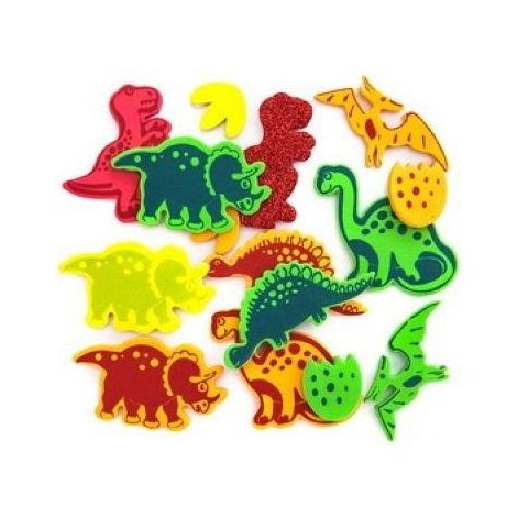 Autocollants en mousse Dinosaures en mousse 20 pièces.