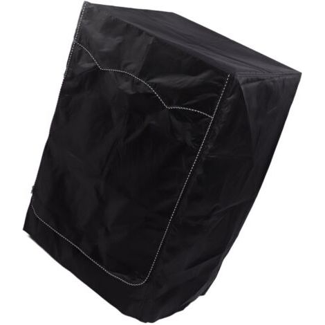 Housse de machine à laver, lave-linge, sèche-linge, convient à la plupart des chargements frontaux, imperméable, anti-poussière, protection contre les intempéries, noir 60 x 60 x 88 cm.