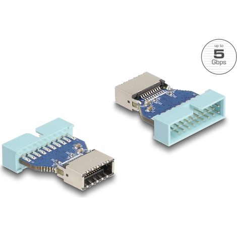 Delock USB 5 Gbps Adaptador de Cabezal de Pines macho a interno USB Tipo-E Clave A hembra