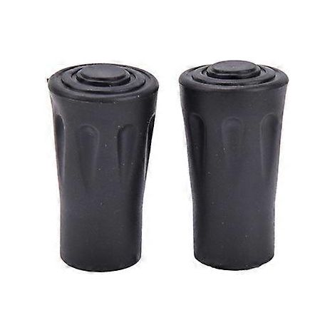 Lot de 2 bâtons de randonnée télescopiques en fibre de carbone avec embouts en caoutchouc, embouts en alliage d'aluminium et de tungstène, pour la marche nordique et le camping. (1/5)