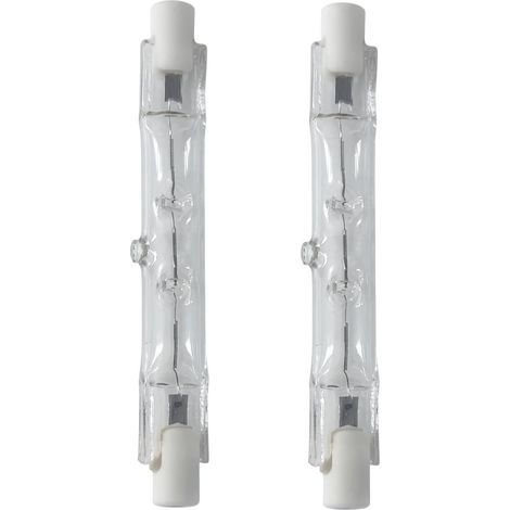Ampoule Halogène R7S 78mm 80W J78, Ampoule Halogène Dimmable 220V, Lampe pour Projecteur Longue Durée, Ampoules Halogènes Blanc Chaud 360°, Éclairage Paysager pour Plafonnier, Lot de 2 (1/5)
