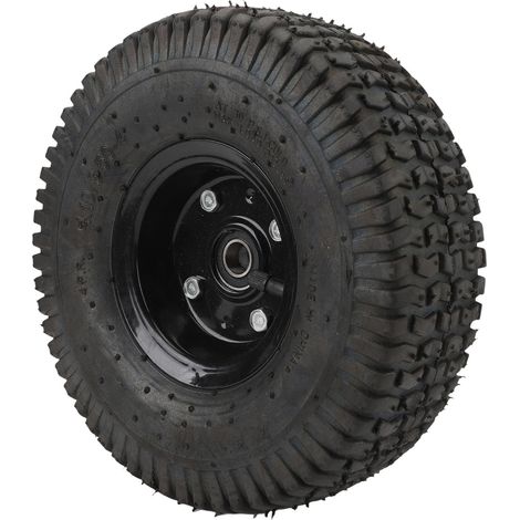 Roues gonflables 4.10/3.50‑4 pour chariot, roues de rechange professionnelles résistantes à l'usure en caoutchouc pour chariot à bagages ou chariot à outils de jardin (1/5)