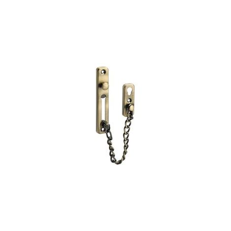 Chaîne de Porte de Sécurité Limiteur de Porte Étroit Verrou de Porte Anti-Vol à Ressort avec Vis pour Porte Interne à Domicile, Finition de Bronze Antique en Acier Inoxydable